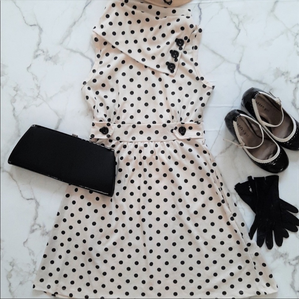 Monteau retro vintage style polka dot dress